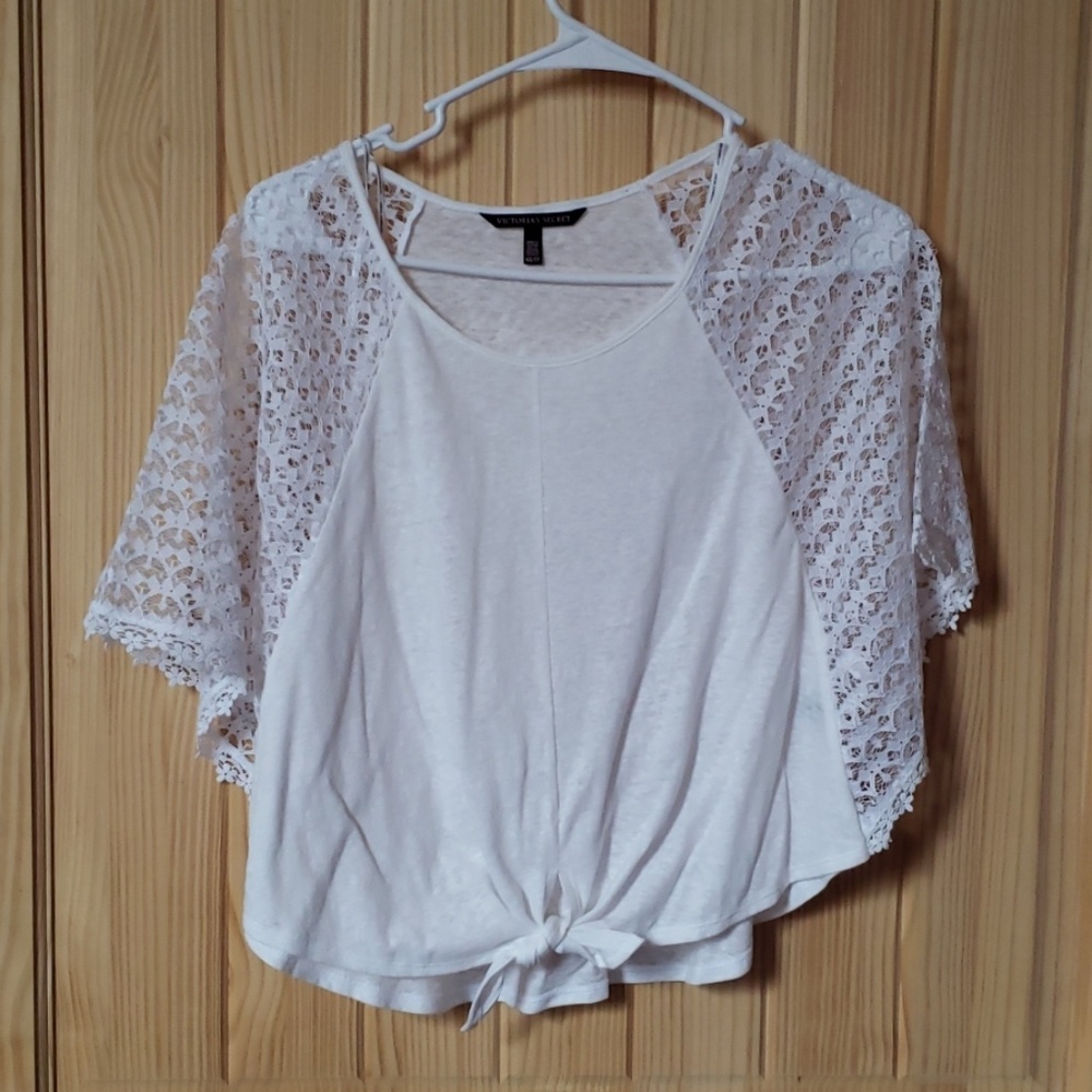 Victoria's Secret crop top with tye front